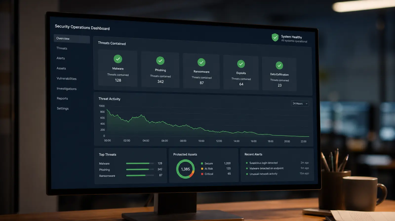 AI-powered cybersecurity monitoring defending SA businesses against AI cybercrime South Africa