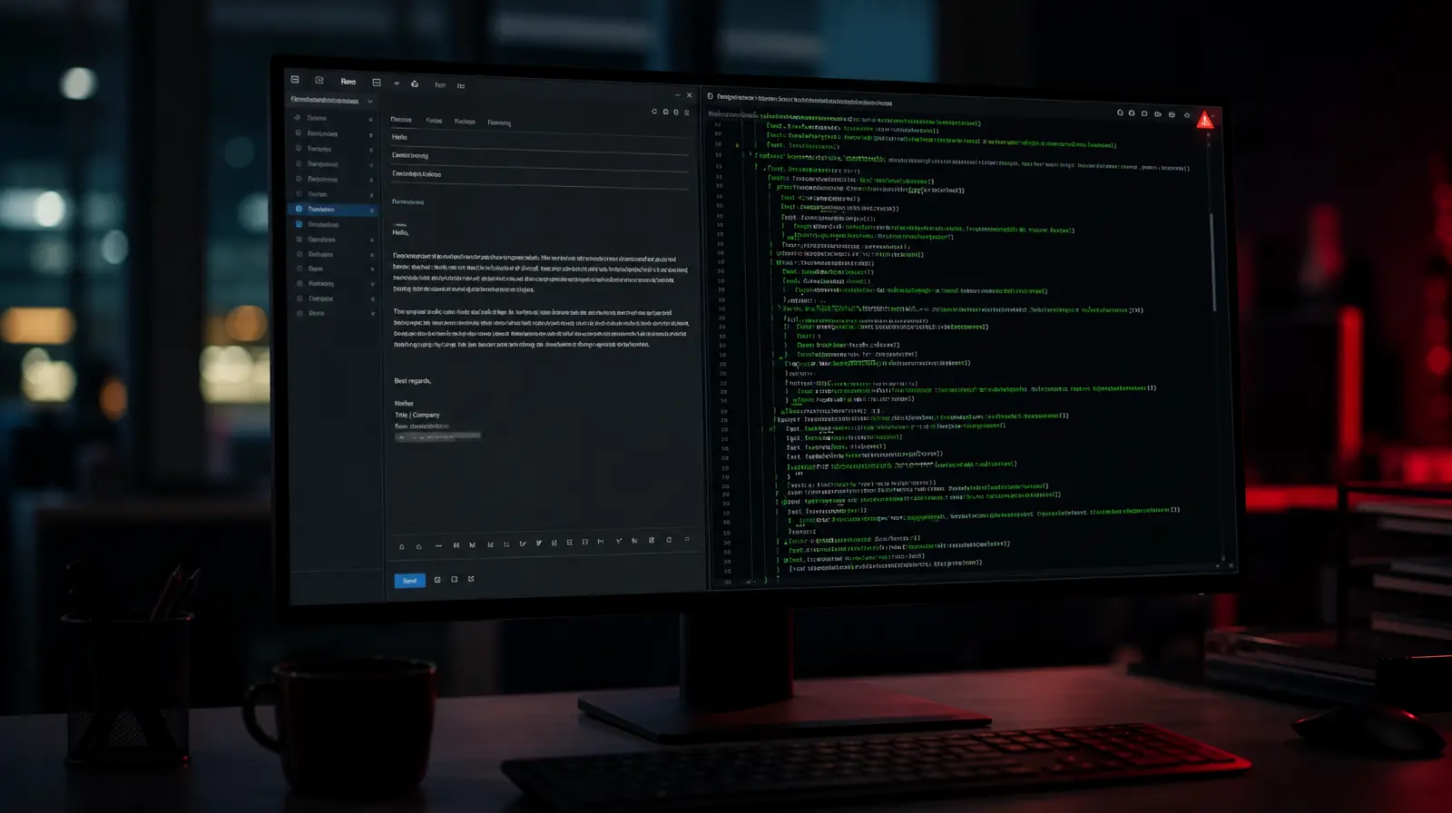 AI-generated phishing email targeting a South African business — AI cybercrime South Africa explained